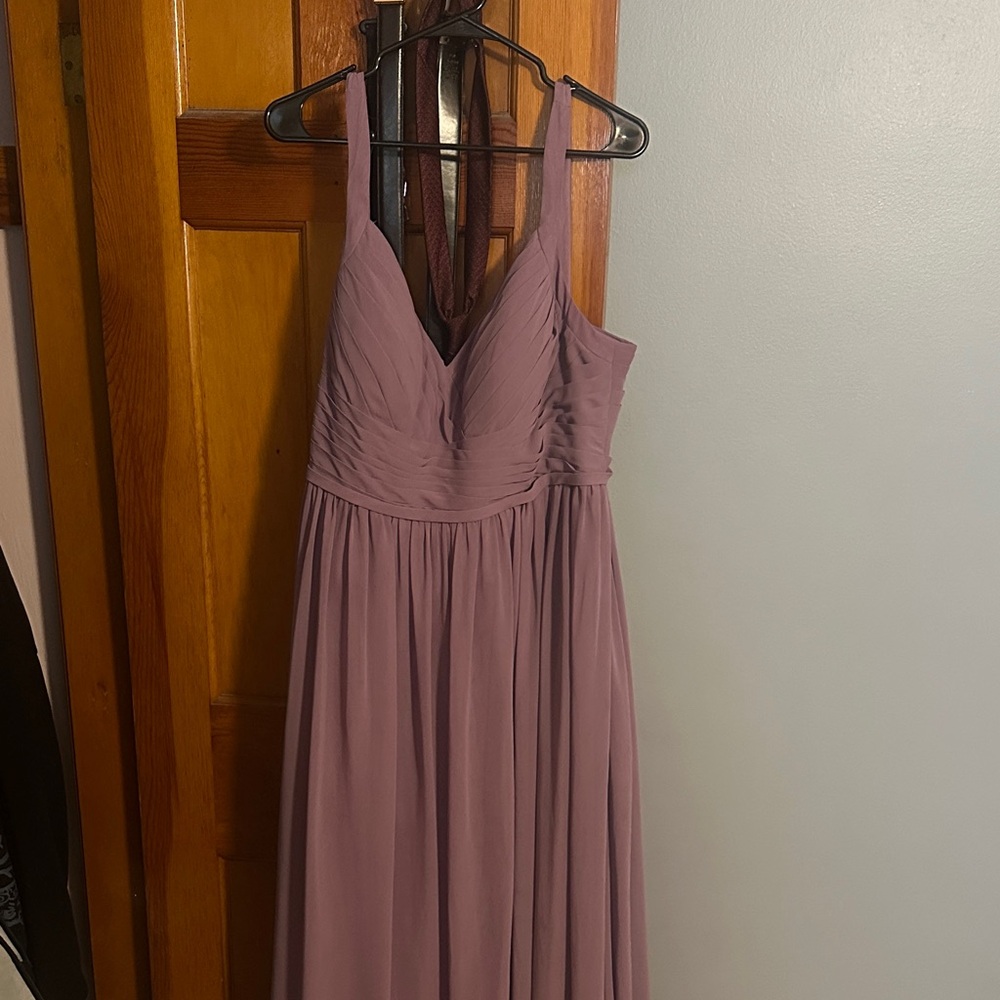 Azazie Mauve Maxi Dress